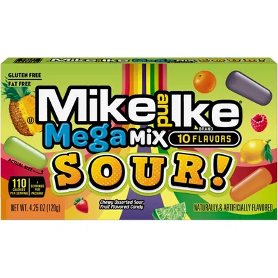 Mike & Ike Mega Mix Sour Theater Box