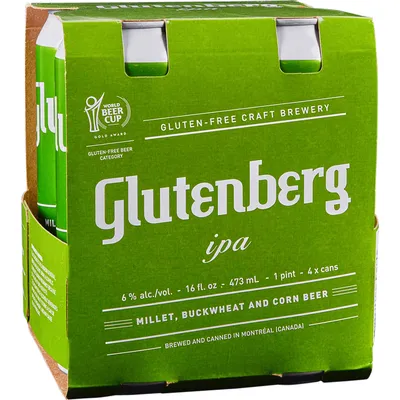 Glutenberg India Pale Ale 4x 16oz Cans