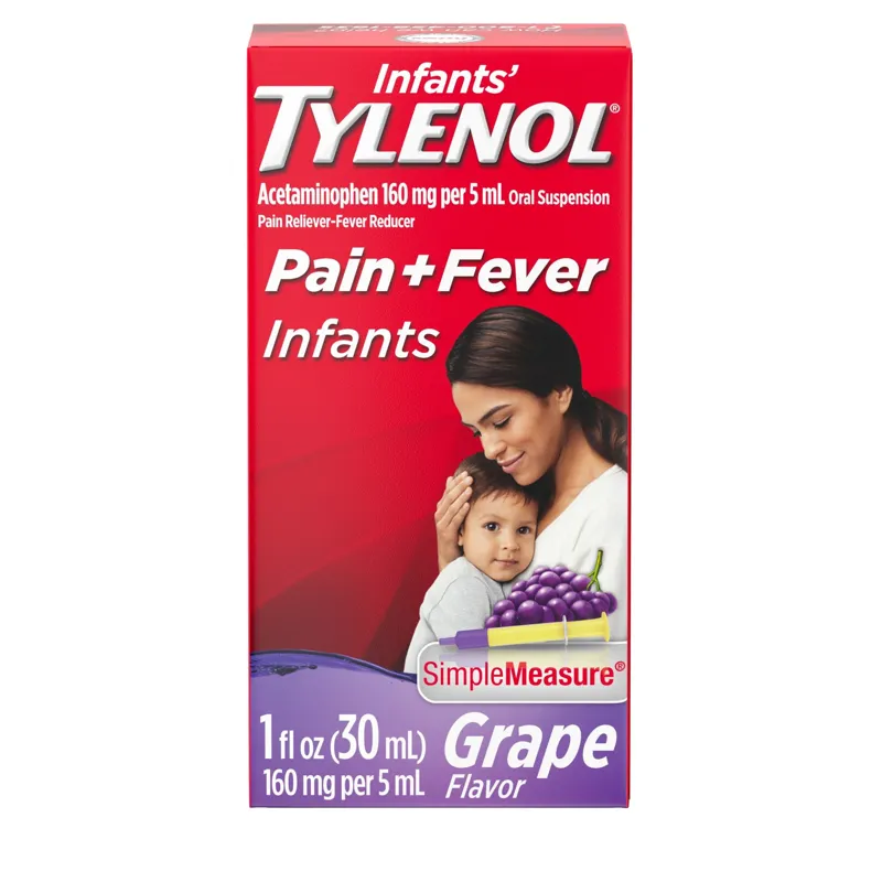 Tylenol Infants Pain & Fever Relief Grape Flavor view 1