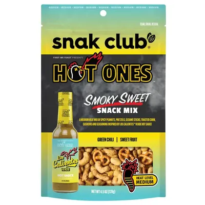 Snak Club Hot Ones Smoky Sweet Snack Mix 4.5 oz