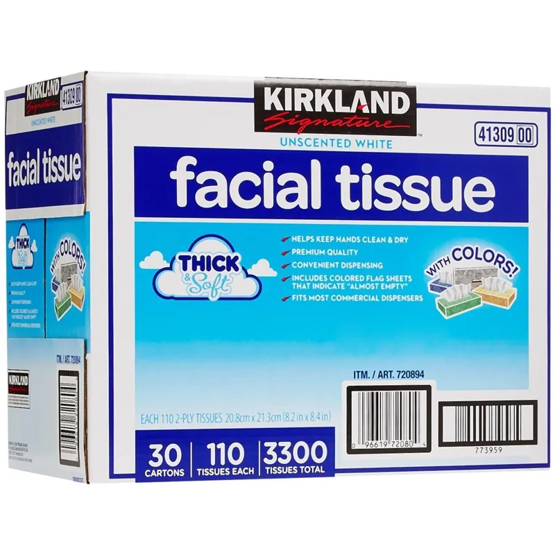 Kirkland Signature Facial Tissue Box view 1