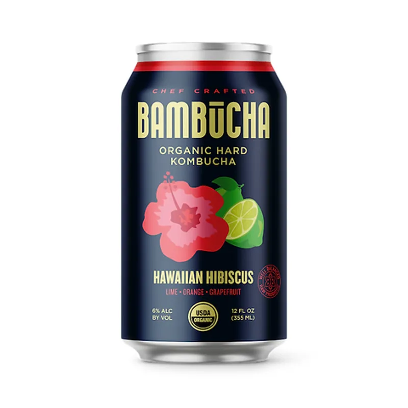 Bambucha Hawaiian Hibiscus Hard Kombucha view 1