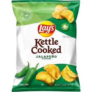 Lay's Kettle Cooked Jalapeno Chips Bag