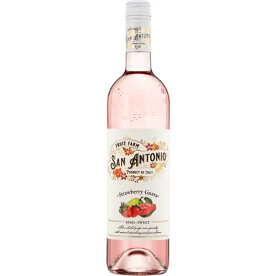 San Antonio Fruit Farm Strawberry Guava Semi Sweet Rose Wine Italy 750ml Bottle