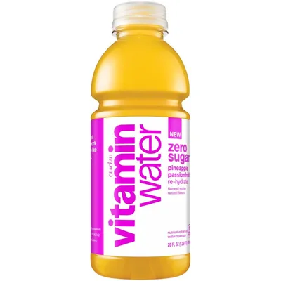 Vitaminwater Zero Sugar Pineapple Passionfruit 20 oz bottle