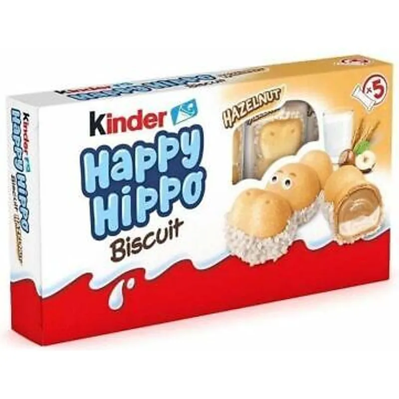 Kinder Happy Hippo Hazelnut Biscuits view 1
