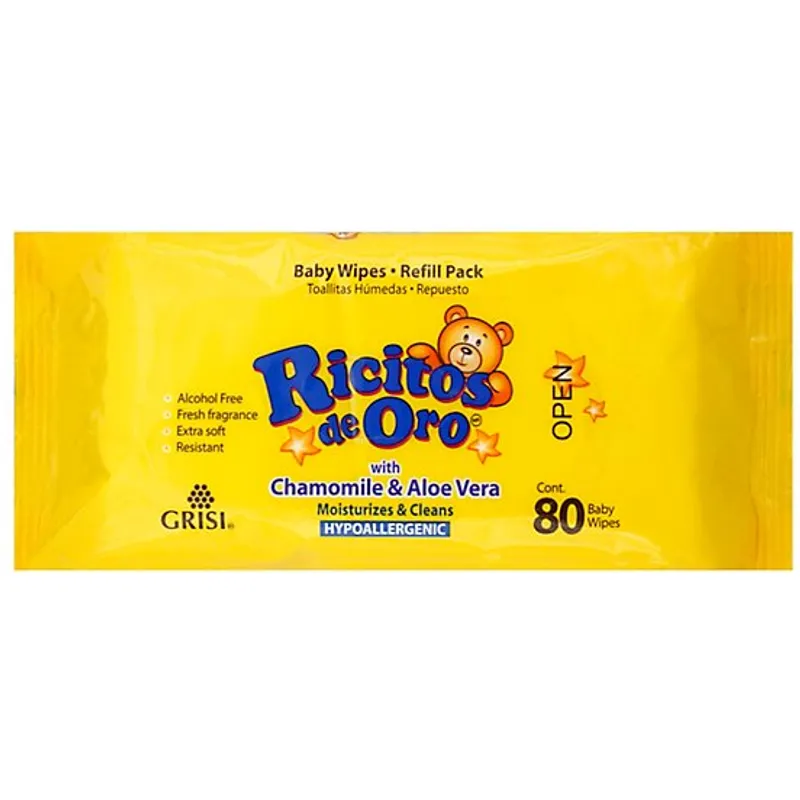 Ricitos De Oro Baby Wipes Refill Pack view 1