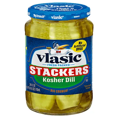 Vlasic Kosher Dill Stackers 24 oz Jar