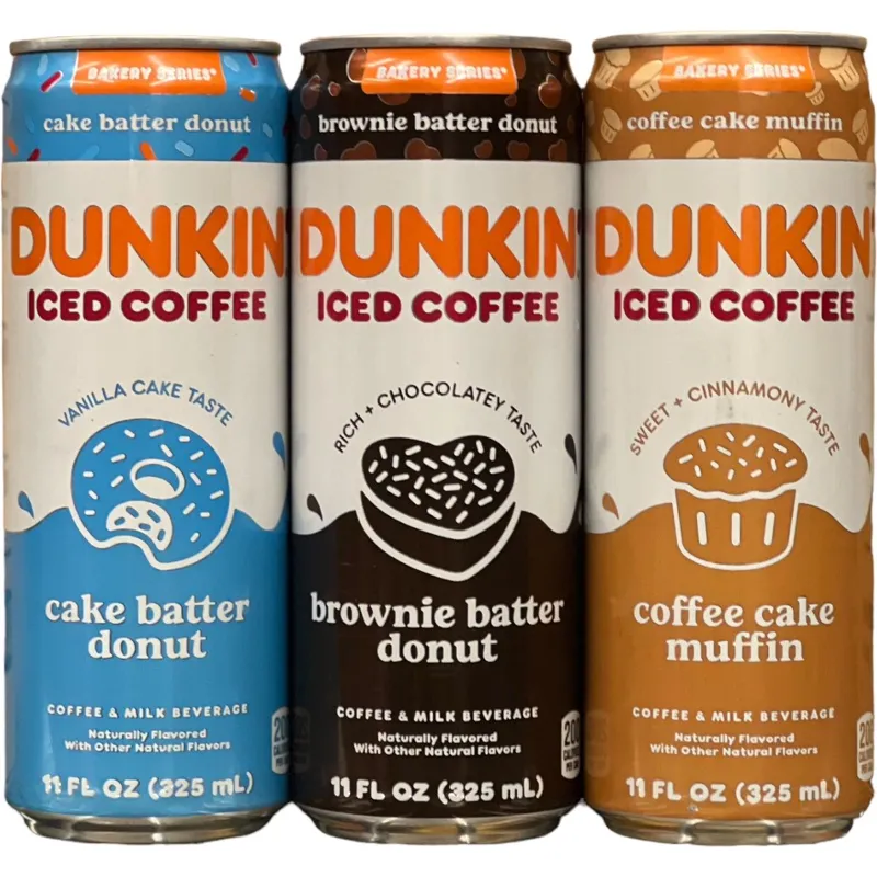 Dunkin' Coffee Cake Muffin Iced Coffee view 1