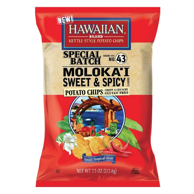 Hawaiian Kettle Style Potato Chips Original Bag view 1