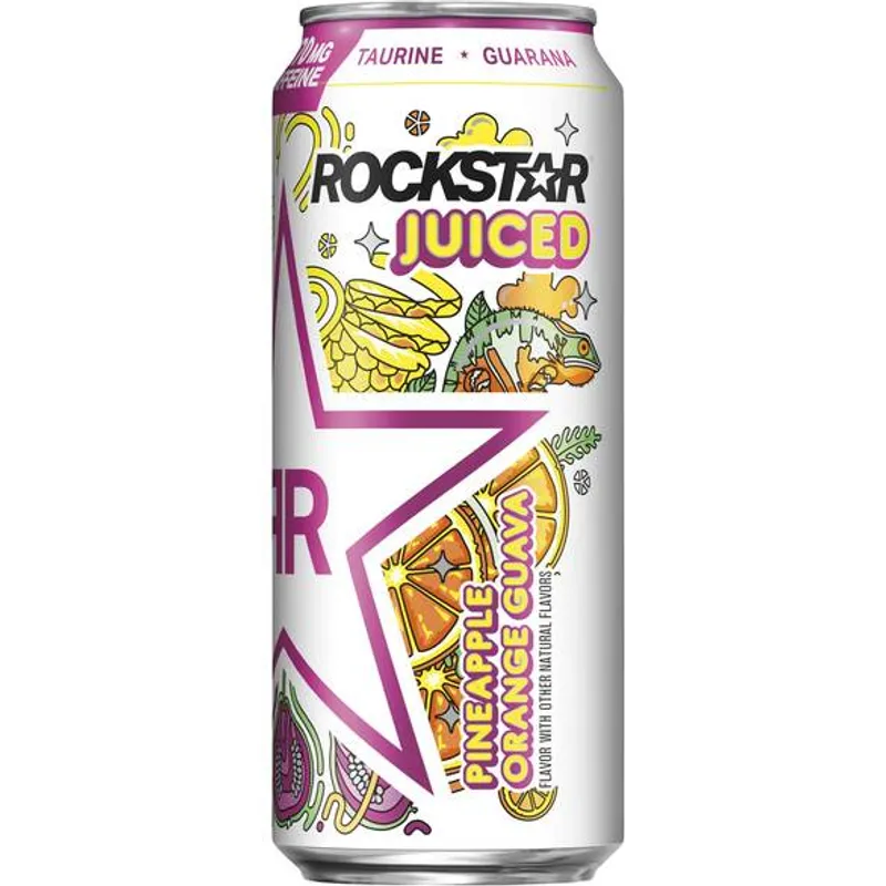 Rockstar Juiced Pineapple Orange Guava view 1