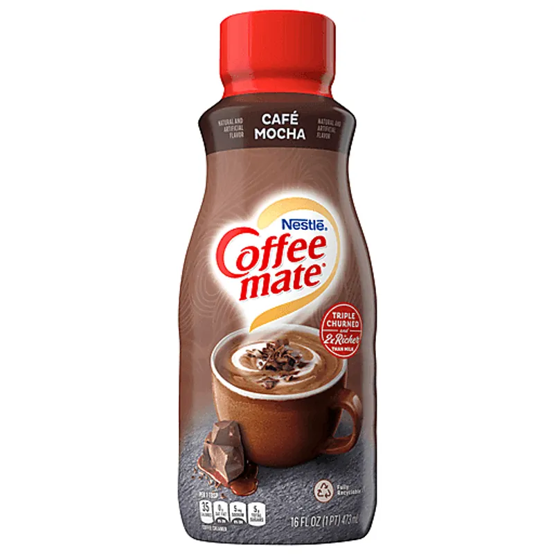 Coffee Mate Cafe Mocha Flavored Liquid Coffee Creamer view 1