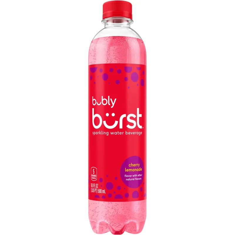 Bubly Burst Cherry Lemonade Sparkling Water view 1
