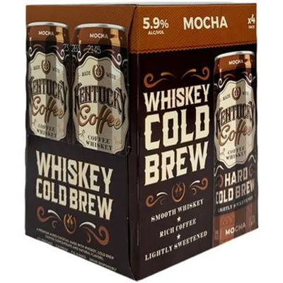 Kentucky Coffee Mocha Hard Cold Brew 4 Pack 48 oz Bottles