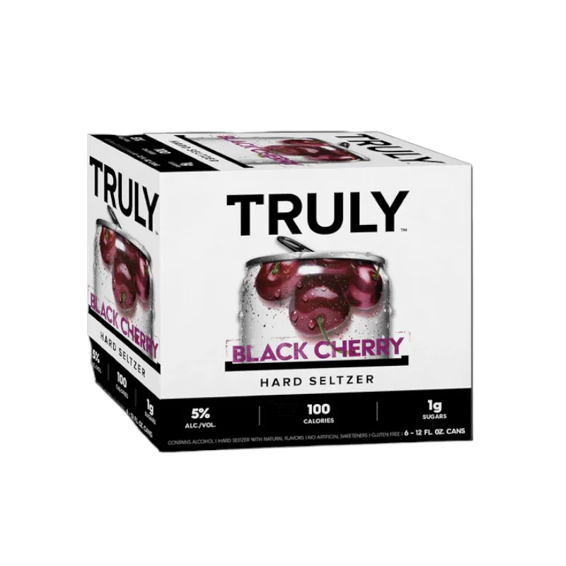 Truly Black Cherry Hard Seltzer view 1