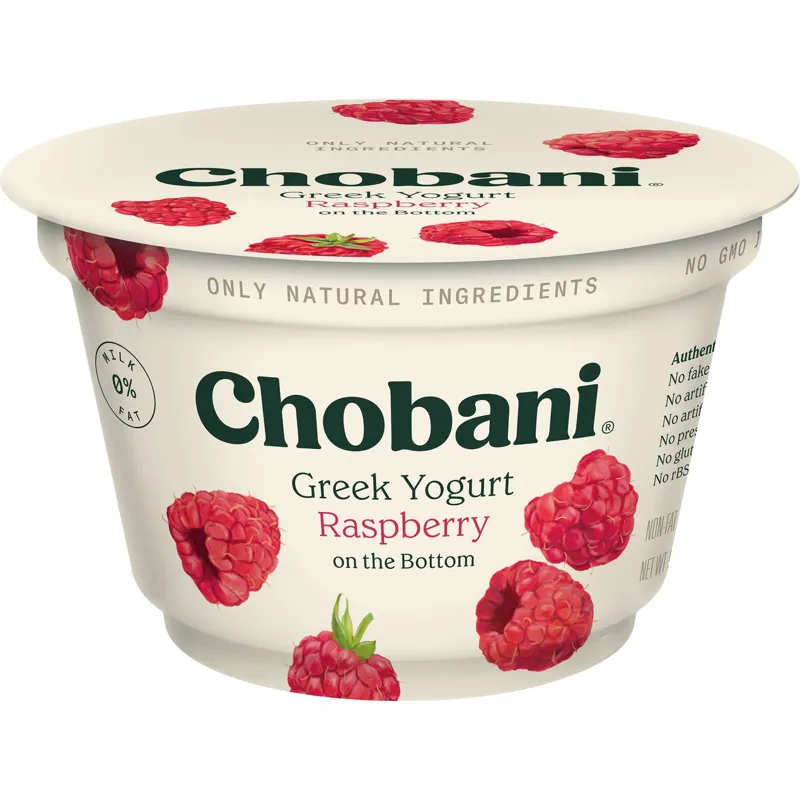 Chobani Raspberry Yogurt view 1