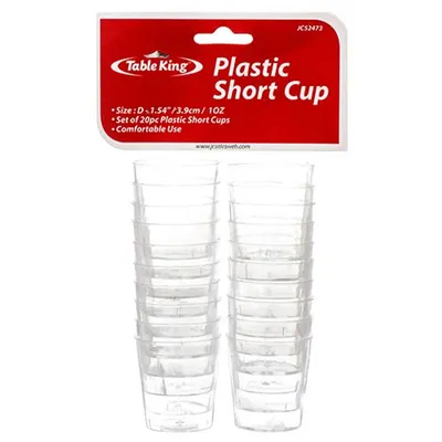 Table King Plastic Short Cup 20 count 1 oz