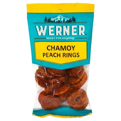 Werner Chamoy Peach Rings 6 oz Bag