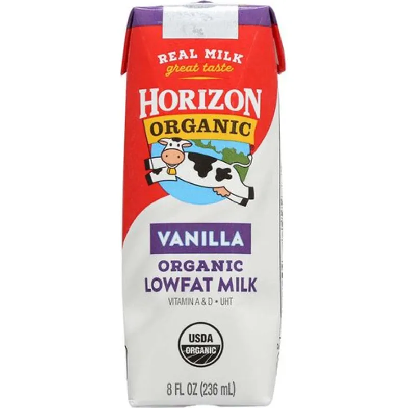 Horizon Organic Vanilla Lowfat Milk Box view 1