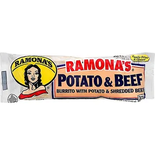 Ramona's Potato & Beef Burrito