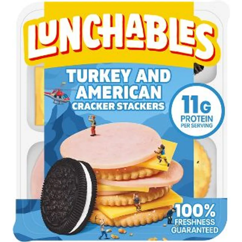 Oscar Mayer Lunchables Turkey & American Cracker Stackers Pouch view 1
