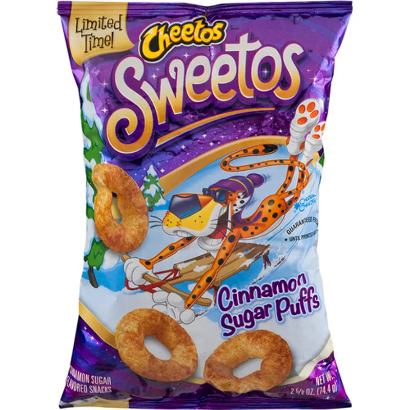 Cheetos Sweetos Cinnamon Sugar Snacks Limited Time Cinnamon Sugar Puffs view 1