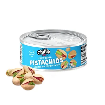 CHILLO California Pistachios 2.8 oz Can