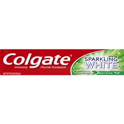 Colgate Sparkling White Mint Zing Gel Toothpaste 8 oz