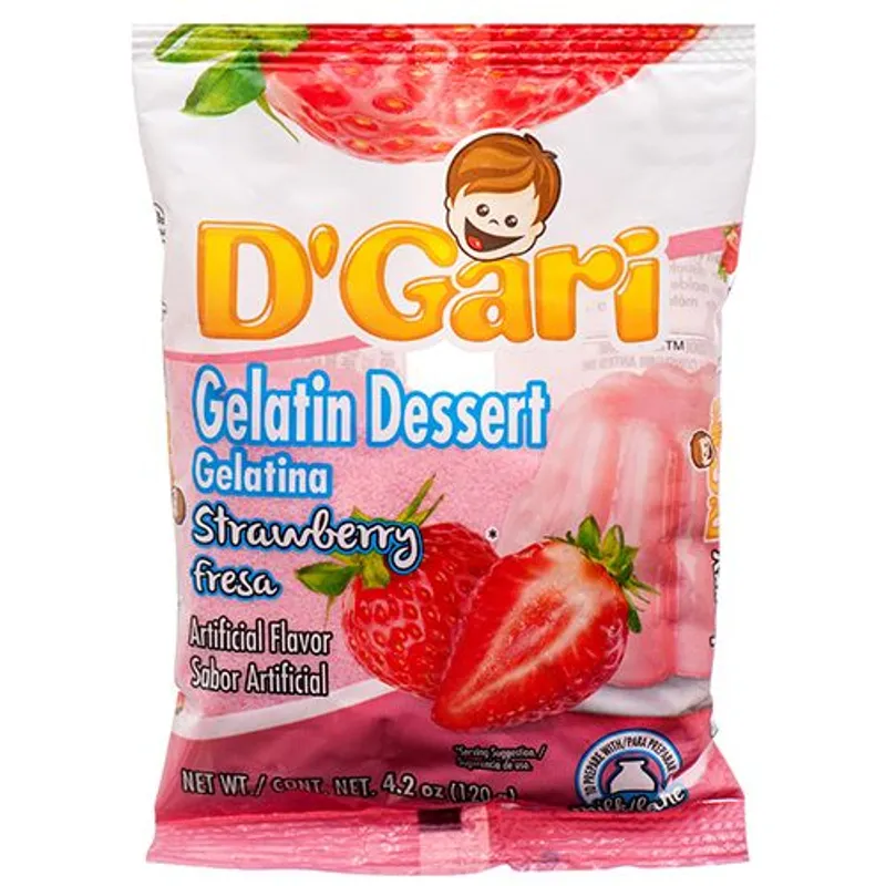 D'Gari Strawberry Gelatin Dessert view 1