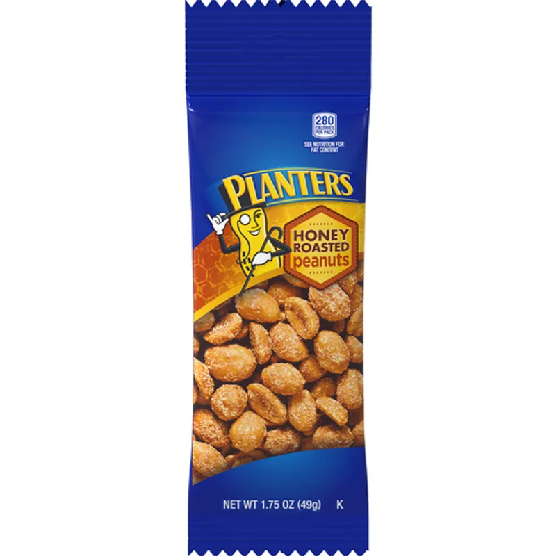 Planters Honey Roasted Peanuts view 1