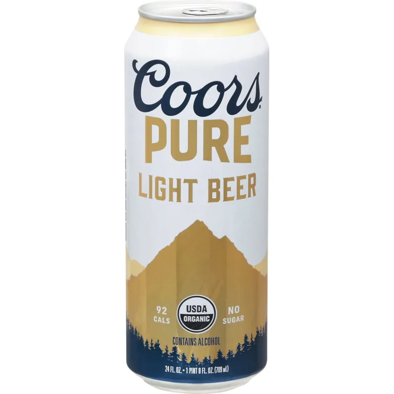 Coors Pure Organic Light Lager Beer view 1