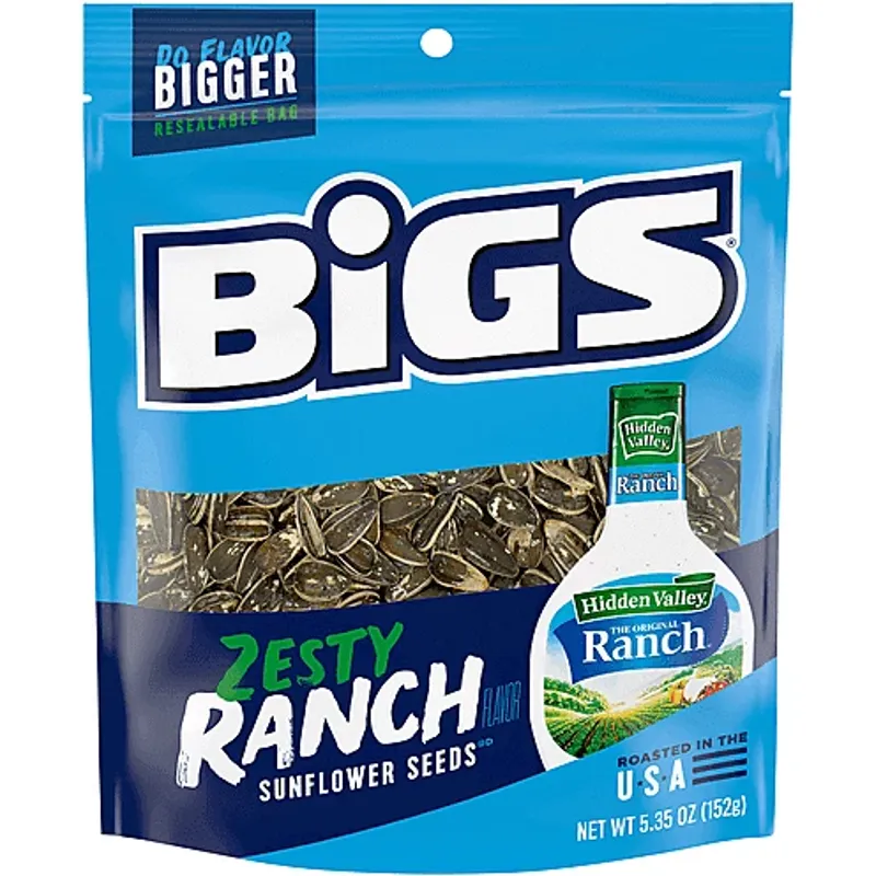 Bigs Sunflower Seeds Zesty Ranch Box view 1