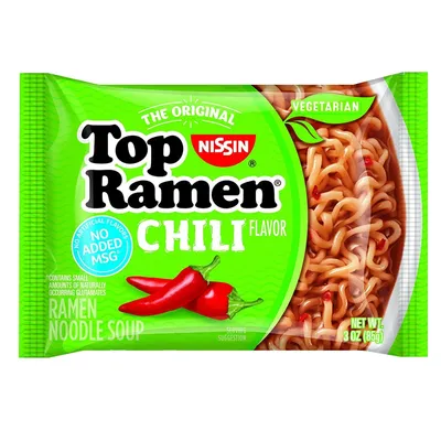 Nissin Top Ramen Chili Flavor 3 oz Bag