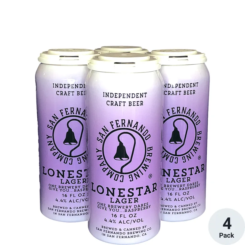San Fernando Lonestar Raspberry Lager view 1