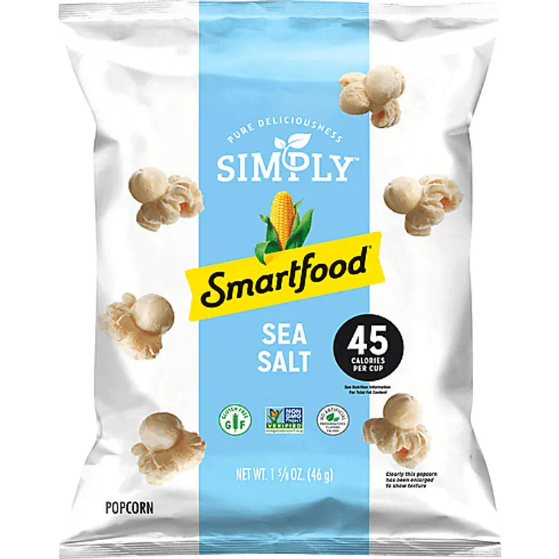 Smartfood Popcorn Simply Sea Salt view 1