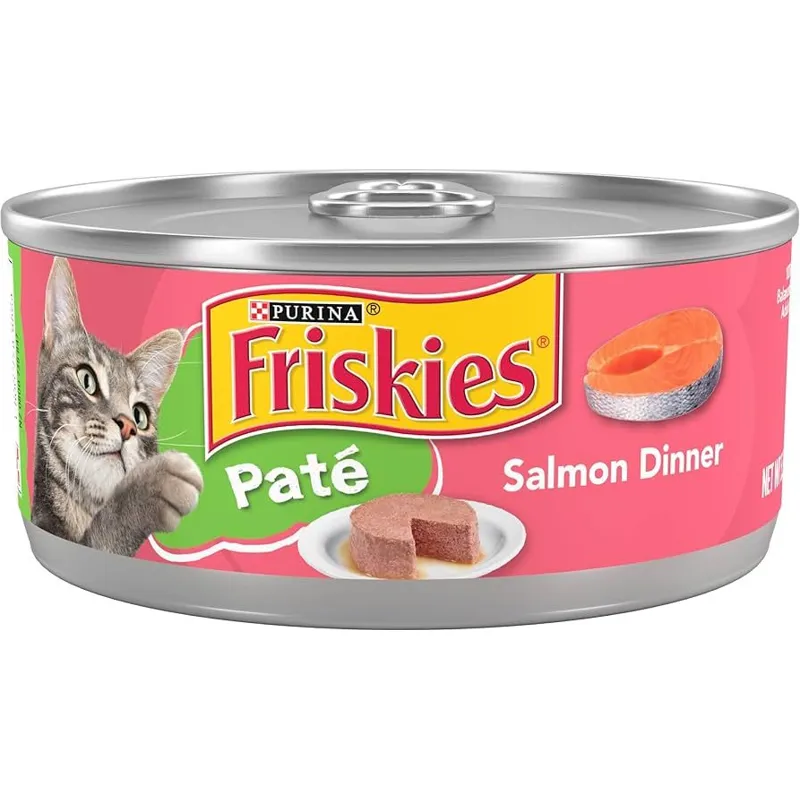 Friskies Purina Pate Wet Cat Food, Salmon Dinner view 1
