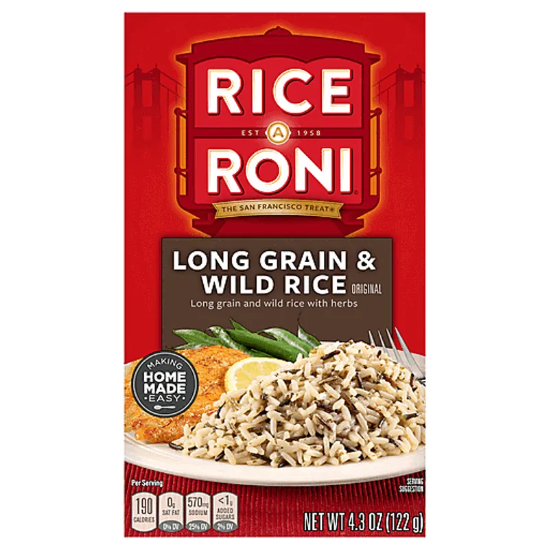 Rice-A-Roni Long Grain & Wild Rice Original Box view 1