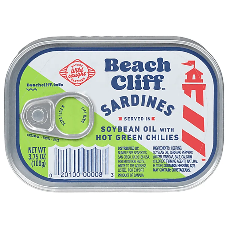 Beach Cliff Sardines in Soybean Oil view 1
