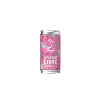 Sake High Hibiscus Lime Spiked Tea 200mL