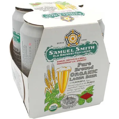 Samuel Smith Organic Lager 4 Pack 14.9oz cans