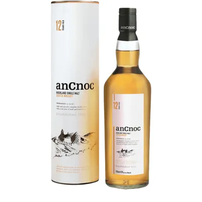 AnCnoc 12 Year Old Highland Single Malt Scotch Whisky 750 mL