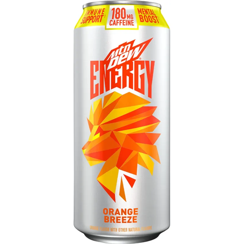 Mountain Dew Rise Orange Breeze Energy Drink view 1