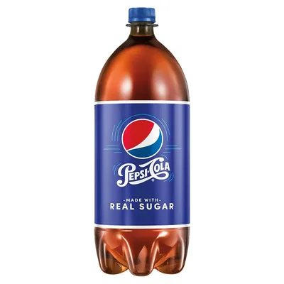 Pepsi Cola Made with Real Sugar 2 Liter 2liter Bottle