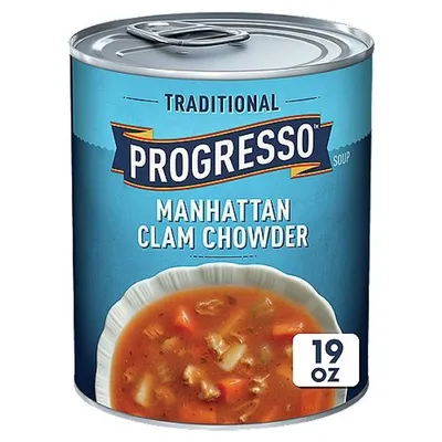 Progresso Traditional Manhattan Clam Chowder Soup 19 oz Can