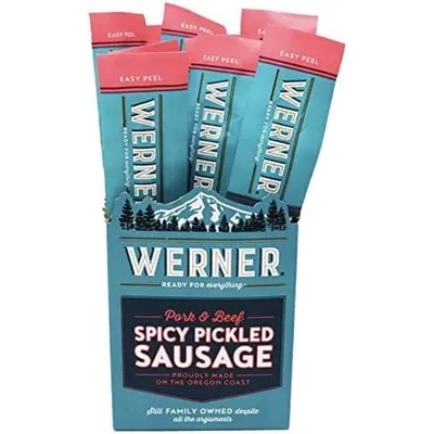 Werner Spicy Pickled Sausage 1.7 oz Bag