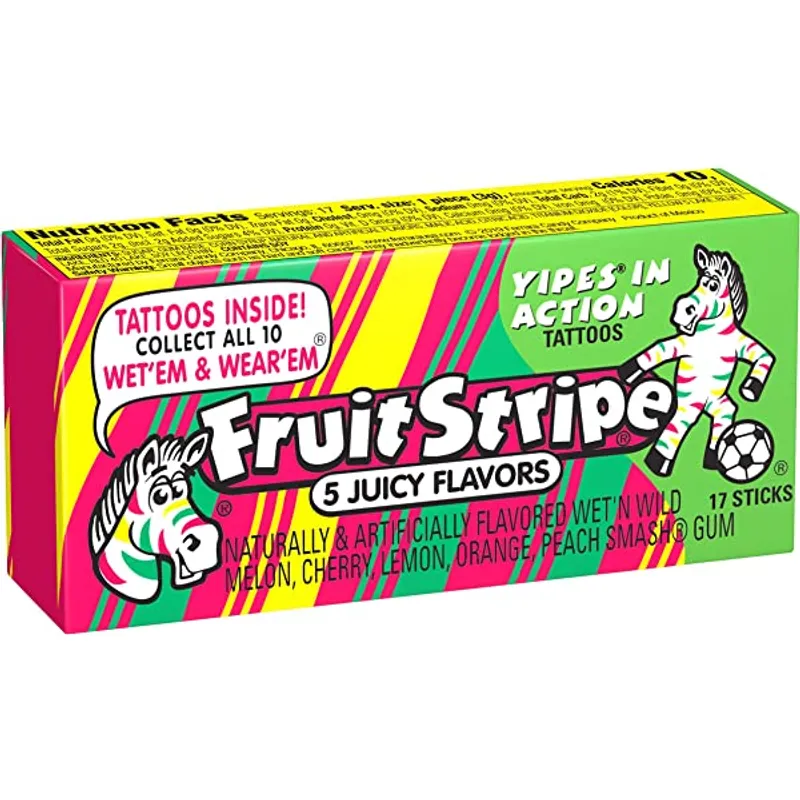 Fruit Stripe Gum 5 Juicy Flavors view 1