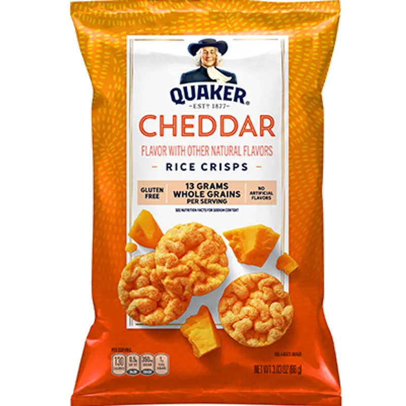 Quaker Cheddar Flavor Rice Crisps view 1