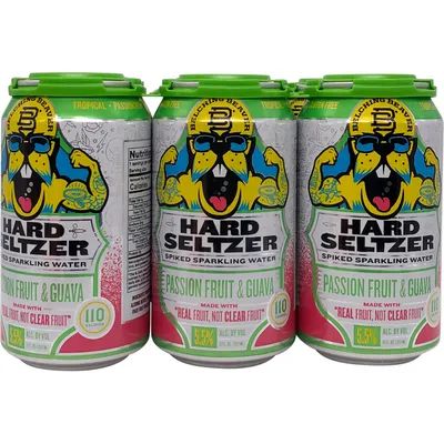 Belching Beaver Passionfruit & Guava Hard Seltzer 6x 12oz Cans
