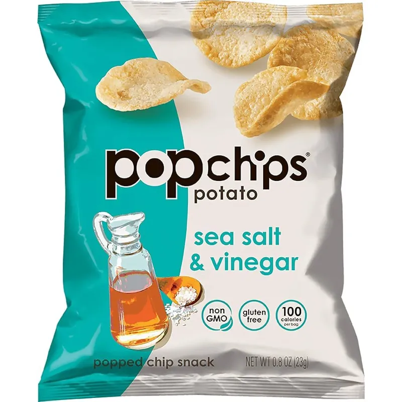 Popchips Sea Salt & Vinegar Potato Chips view 1
