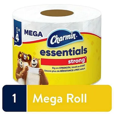 Charmin Essentials Strong Toilet Paper 1 Mega Roll 451sheets
